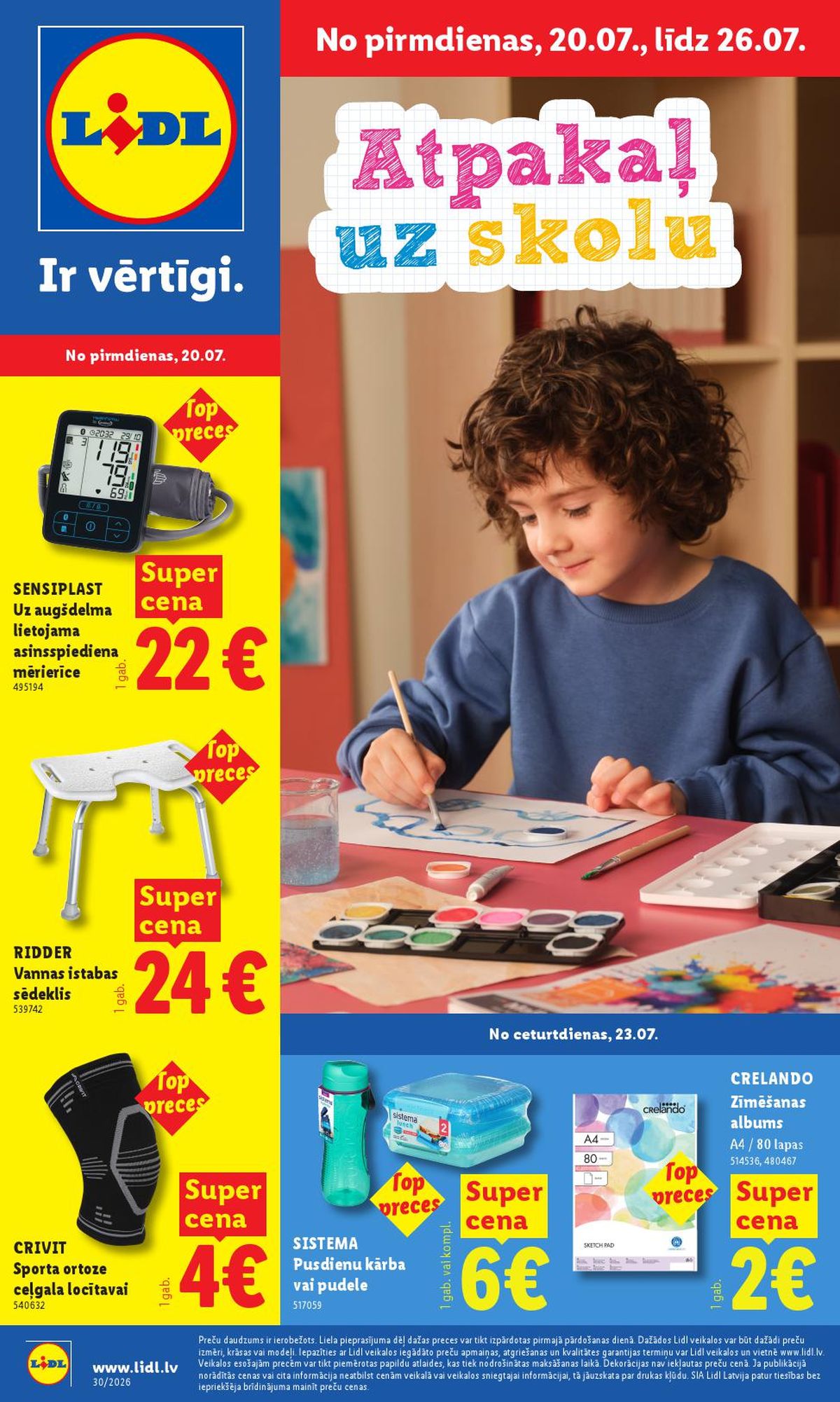 lidl - LIDL - Nepārtikas preču piedāvājums (20.07.2026 - 26.07.2026)