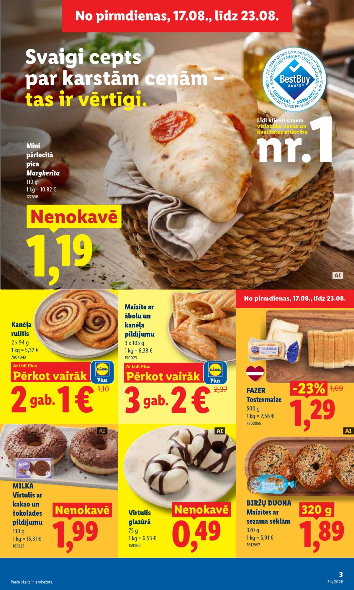 lidl - LIDL - Aktuālais akciju buklets (17.08.2026 - 23.08.2026) - page: 2