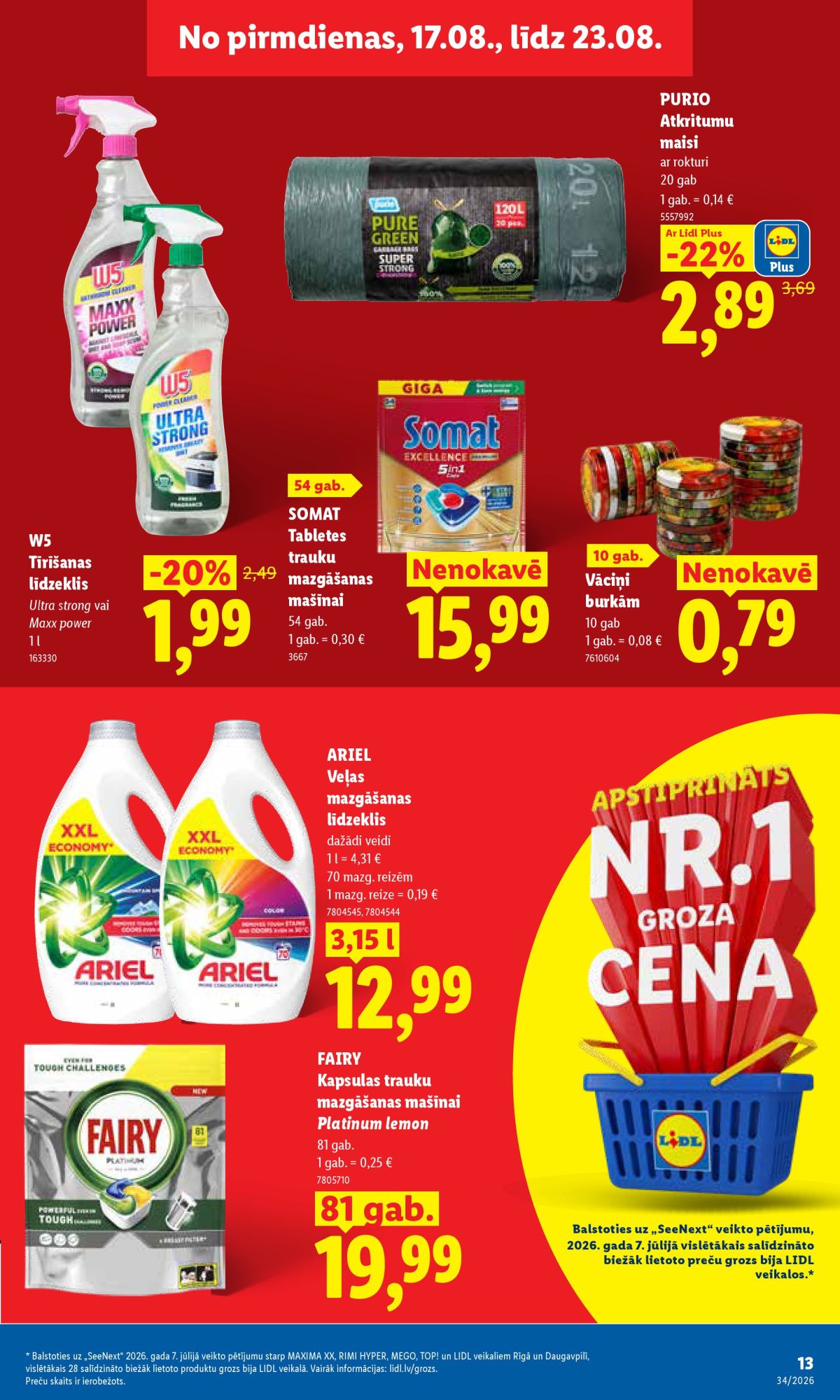 lidl - LIDL - Aktuālais akciju buklets (17.08.2026 - 23.08.2026) - page: 7