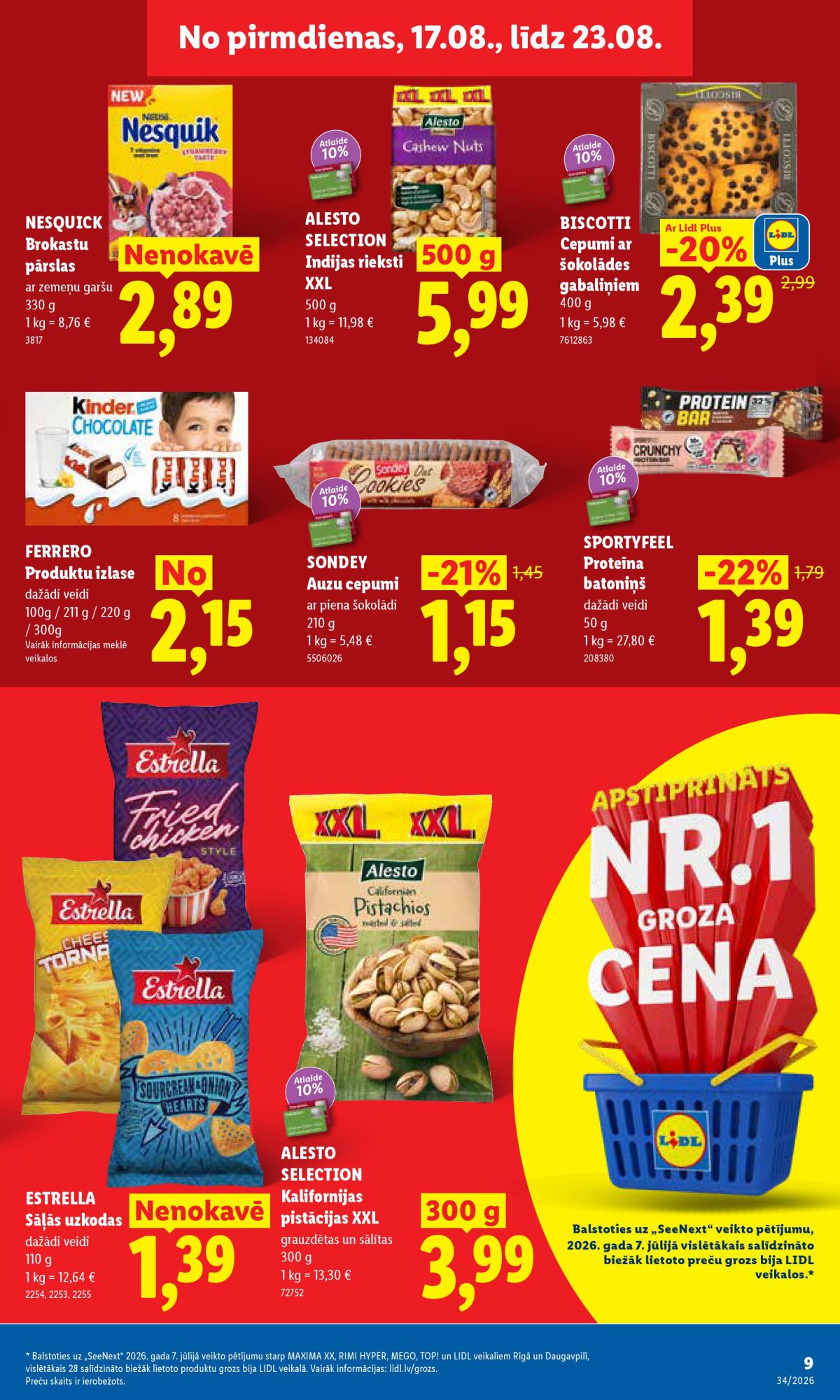 lidl - LIDL - Aktuālais akciju buklets (17.08.2026 - 23.08.2026) - page: 5
