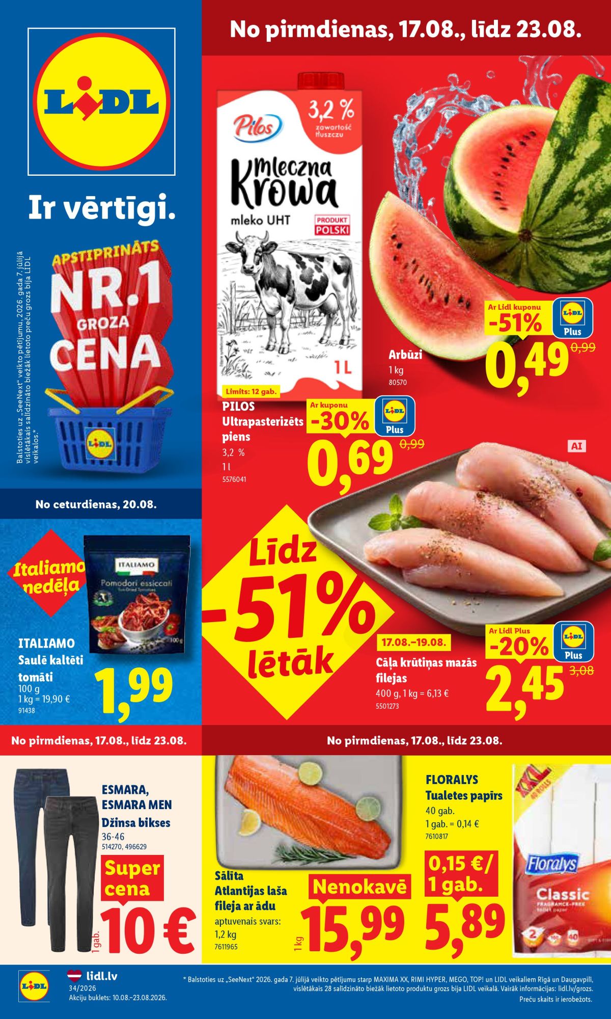 lidl - LIDL - Aktuālais akciju buklets (17.08.2026 - 23.08.2026)