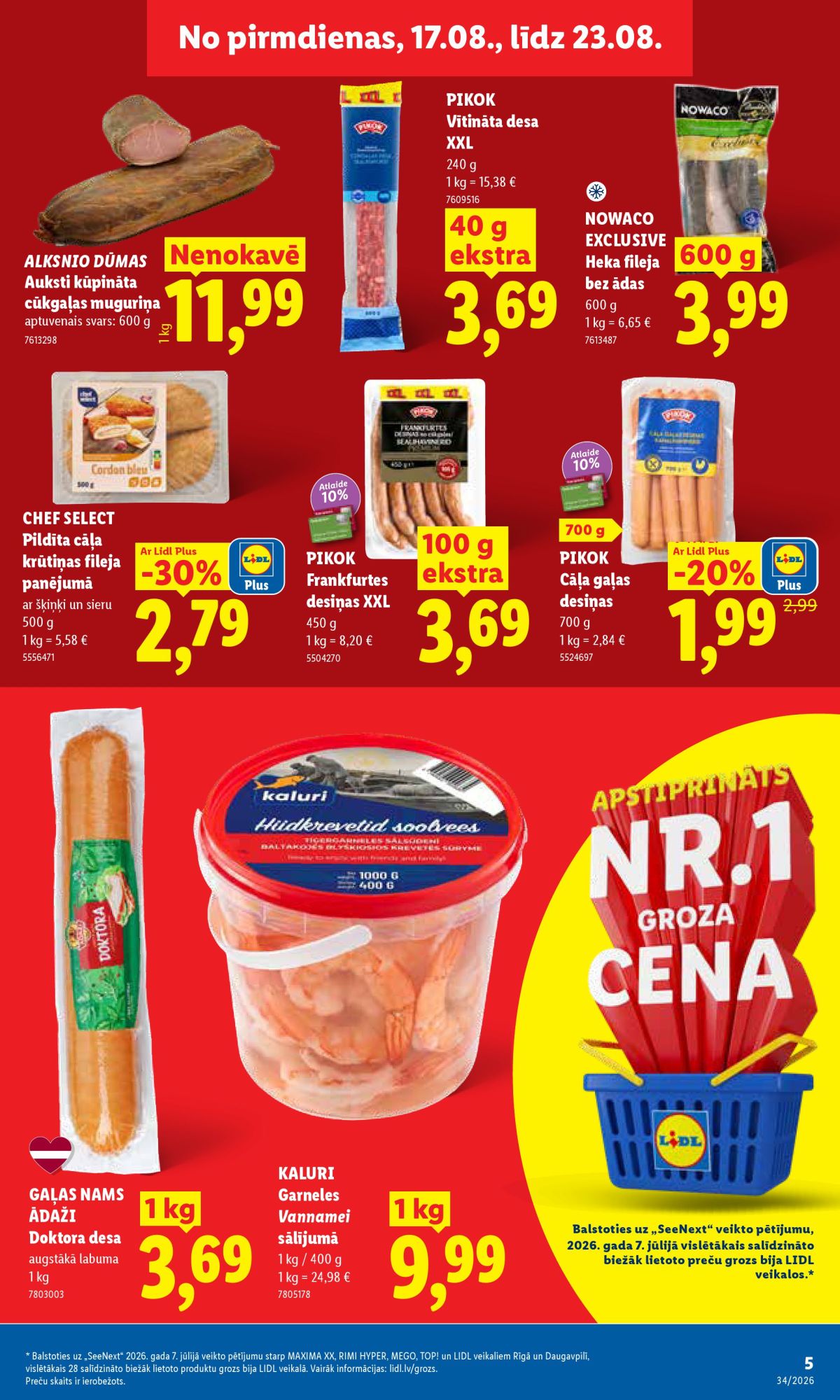 lidl - LIDL - Aktuālais akciju buklets (17.08.2026 - 23.08.2026) - page: 3