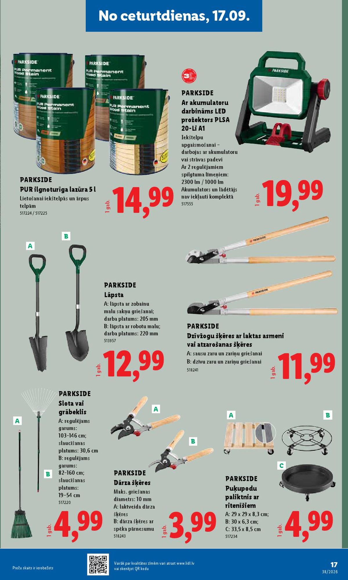 lidl - LIDL - Nepārtikas preču piedāvājums (14.09.2026 - 20.09.2026) - page: 9