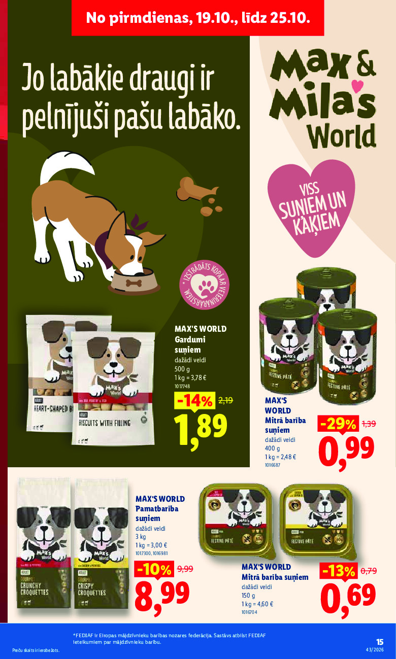 lidl - Aktuālais akciju buklets (2026-10-19 - 2026-10-25) - page: 15