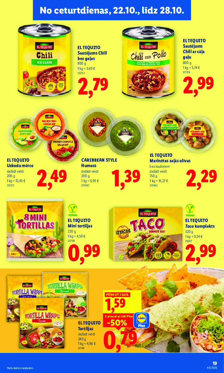 lidl - Aktuālais akciju buklets (2026-10-19 - 2026-10-25) - page: 19