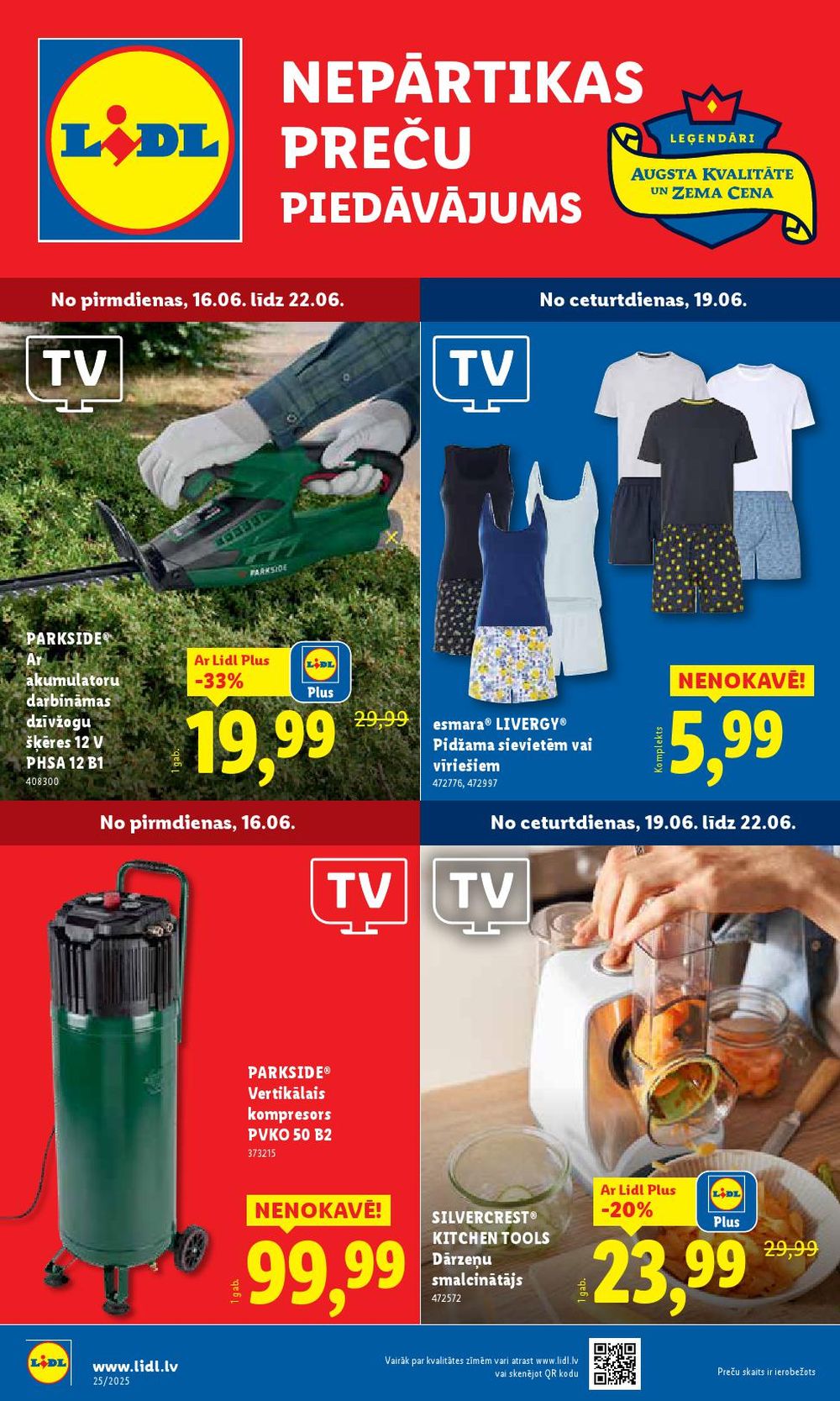 lidl - LIDL - Nepārtikas preču piedāvājums (16.06.2025 - 22.06.2025)