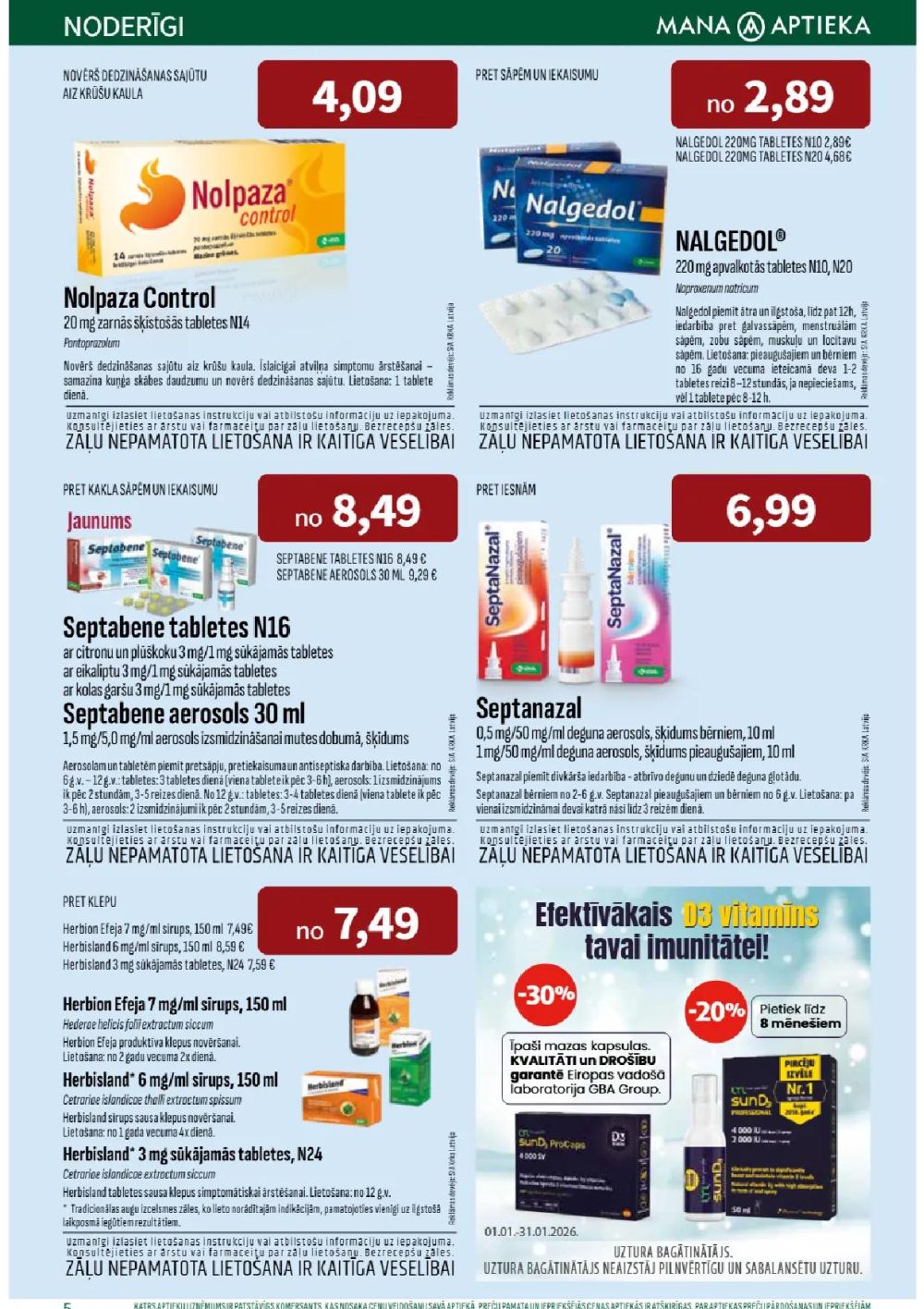 mana-aptieka - MANA APTIEKA (01.01.2026 - 31.01.2026) - page: 5