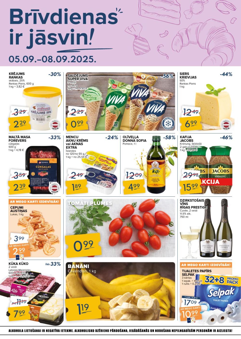 mego - MEGO - Brīvdienas jāsvin (05.09.2025 - 08.09.2025)