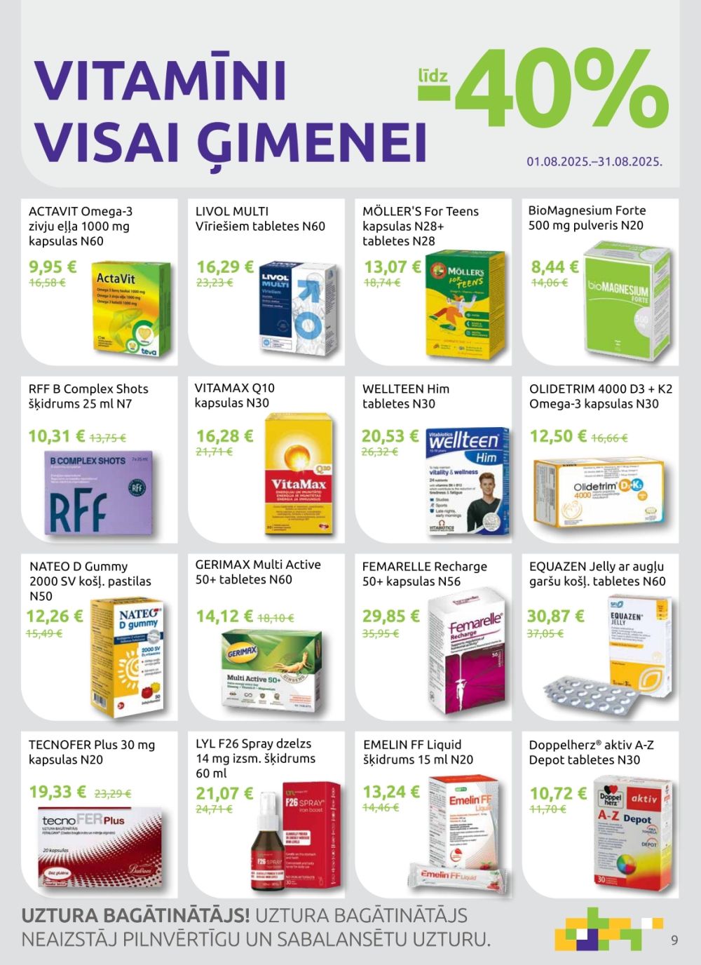 aptieka1 - APTIEKA1 (01.08.2025 - 31.08.2025) - page: 9