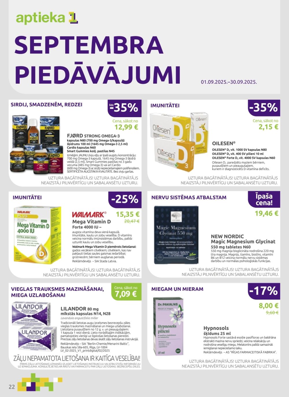 aptieka1 - APTIEKA1 (01.09.2025 - 30.09.2025) - page: 22
