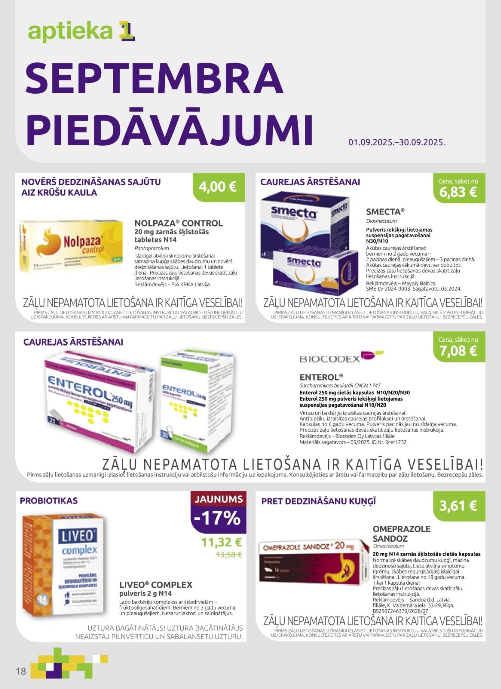 aptieka1 - APTIEKA1 (01.09.2025 - 30.09.2025) - page: 18