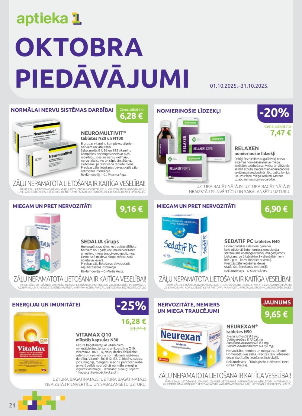 aptieka1 - APTIEKA1 (01.10.2025 - 31.10.2025) - page: 24