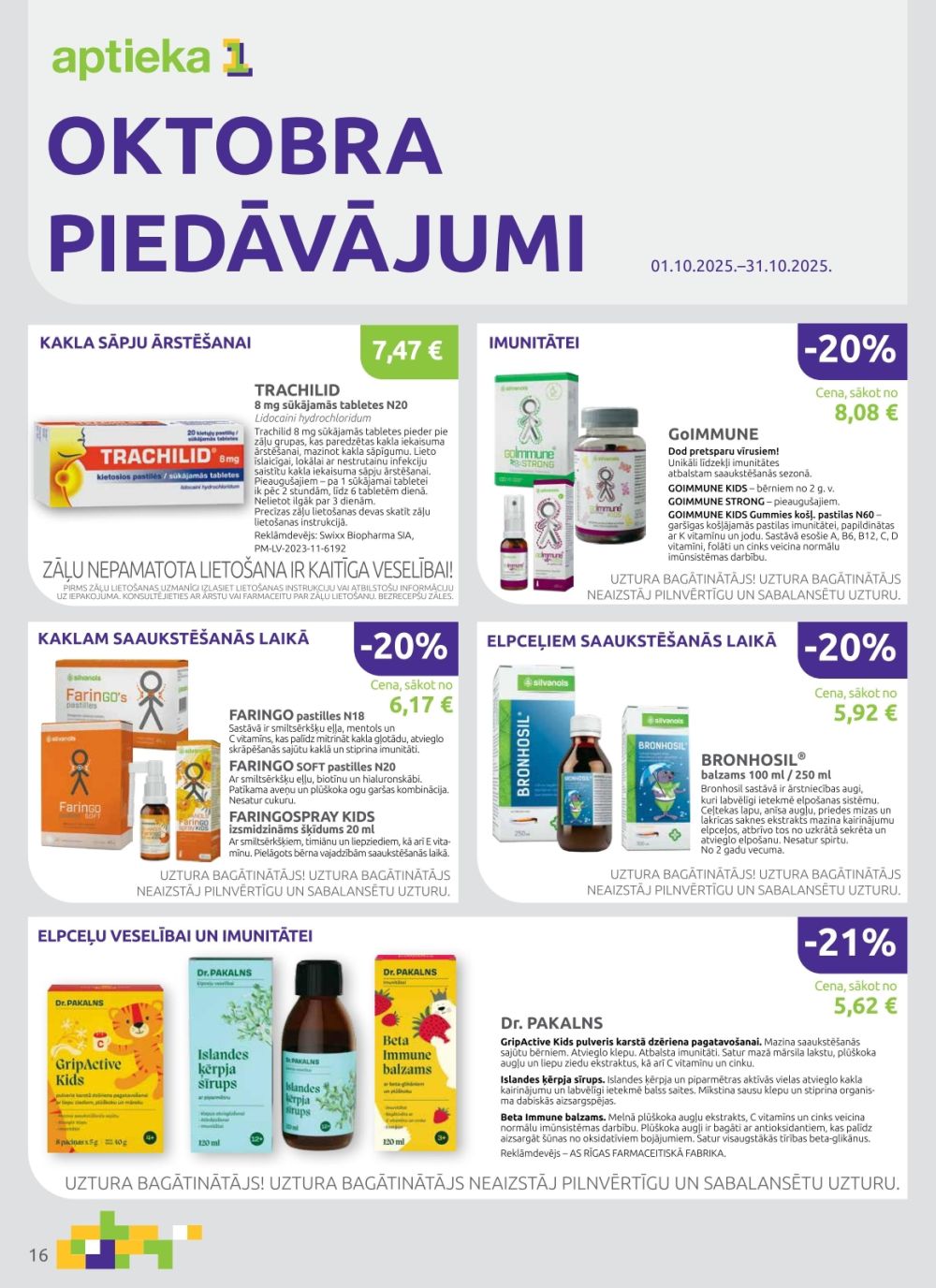aptieka1 - APTIEKA1 (01.10.2025 - 31.10.2025) - page: 16