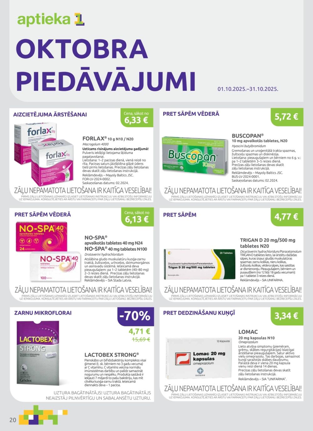 aptieka1 - APTIEKA1 (01.10.2025 - 31.10.2025) - page: 20