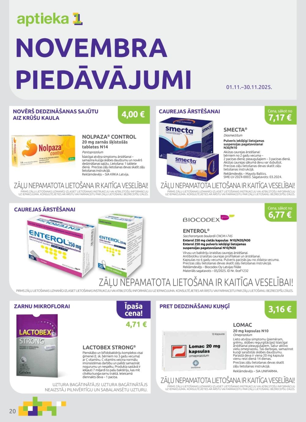 aptieka1 - APTIEKA1 (01.11.2025 - 30.11.2025) - page: 20