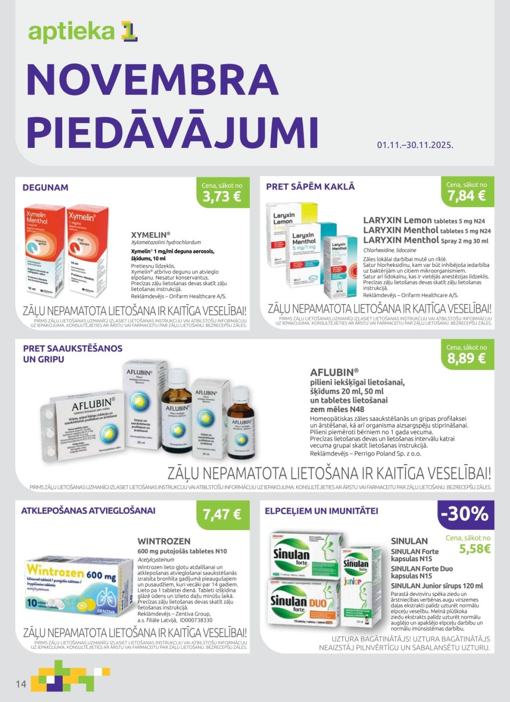 aptieka1 - APTIEKA1 (01.11.2025 - 30.11.2025) - page: 14