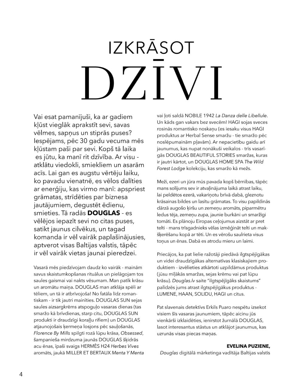 douglas - DOUGLAS - Pavasaris/Vasara 2024 - page: 4 douglas - DOUGLAS - Pavasaris/Vasara 2024 - page: 4