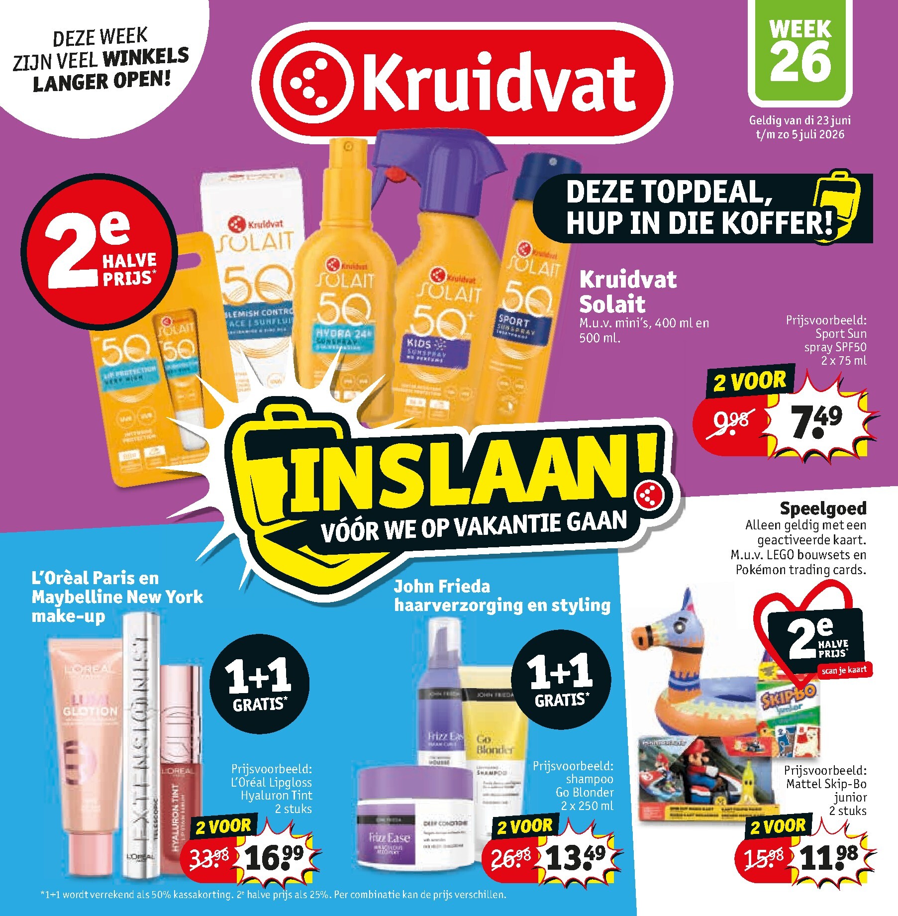 kruidvat - Kruidvat folder voor volgende week van dinsdag 23-06-2026 tot zondag 05-07-2026 - page: 1