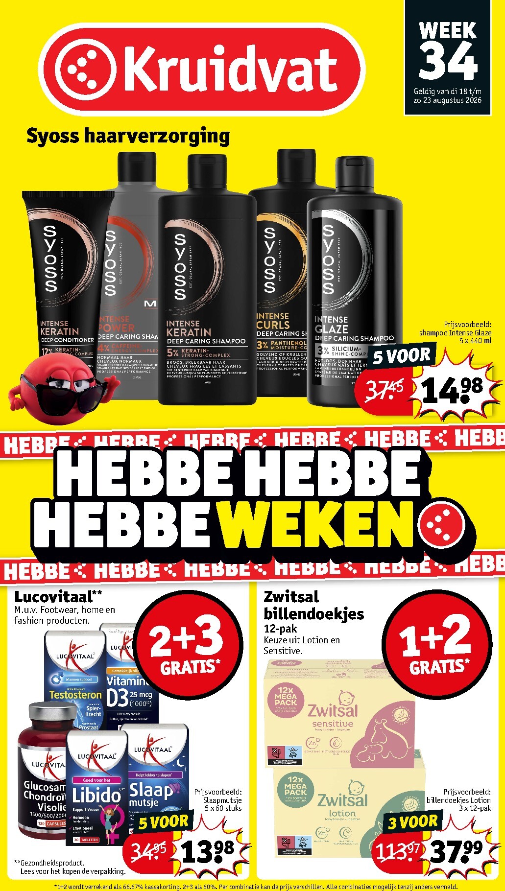 kruidvat - Kruidvat folder voor volgende week van dinsdag 18-08-2026 tot zondag 23-08-2026 - page: 1