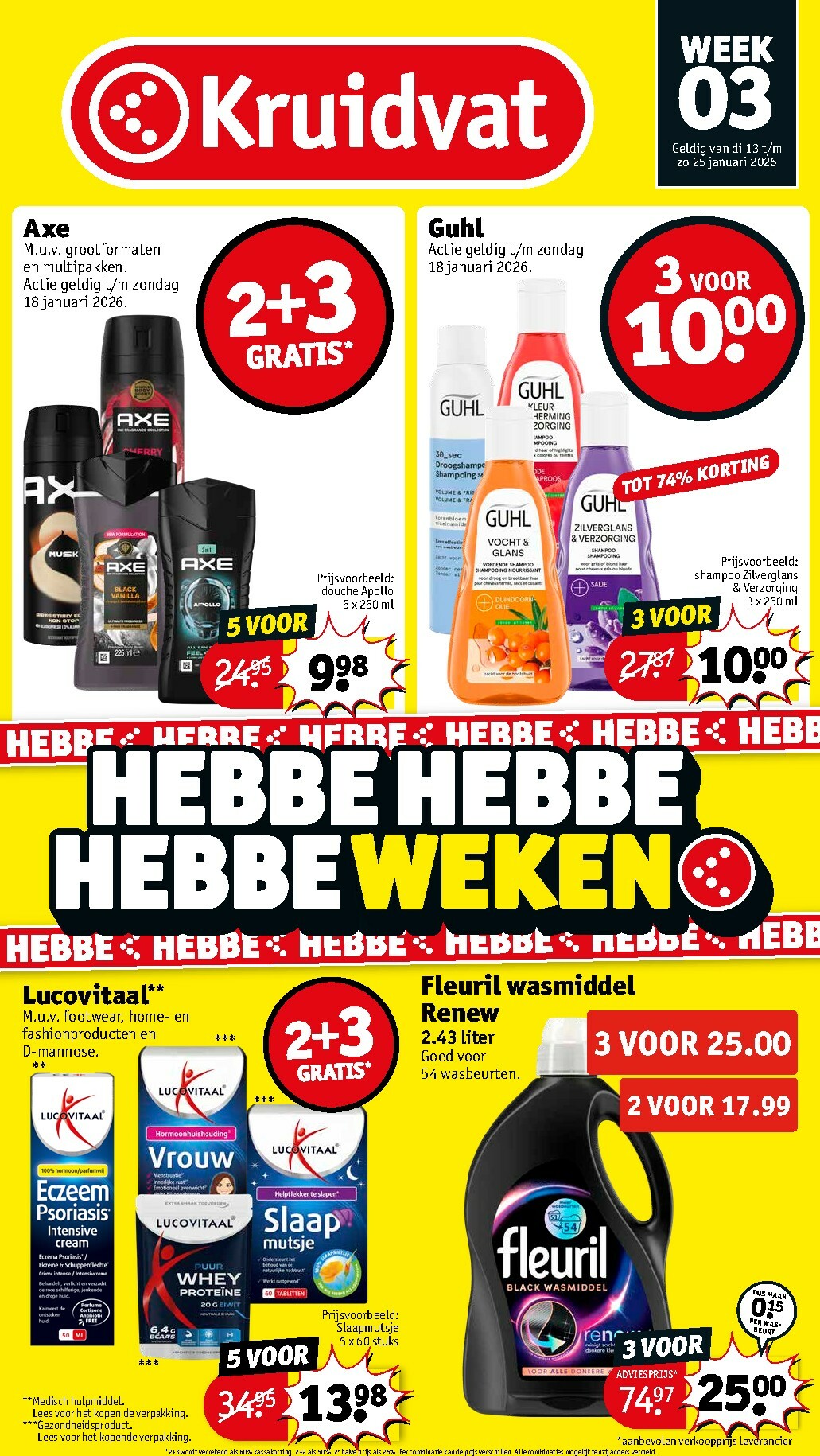 kruidvat - De Kruidvat folder geldig vanaf 13-01 t/m 25-01