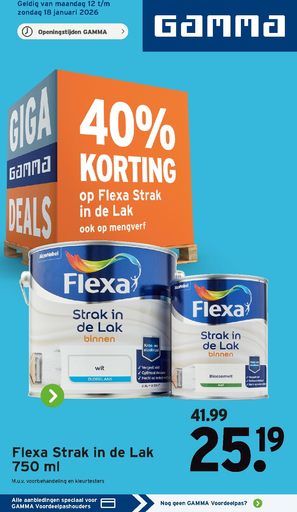 gamma - De Gamma folder geldig vanaf 12-01 t/m 18-01