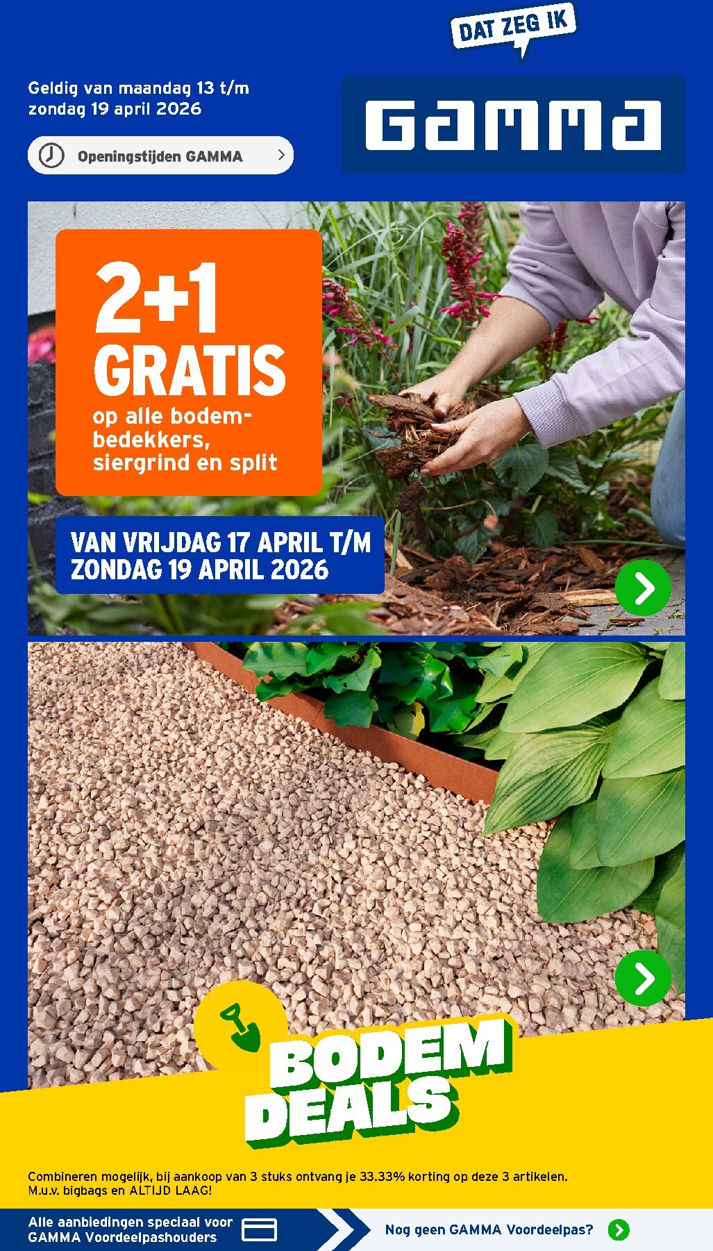 gamma - Huidige Gamma folder geldig van maandag 13-04-2026 tot zondag 19-04-2026