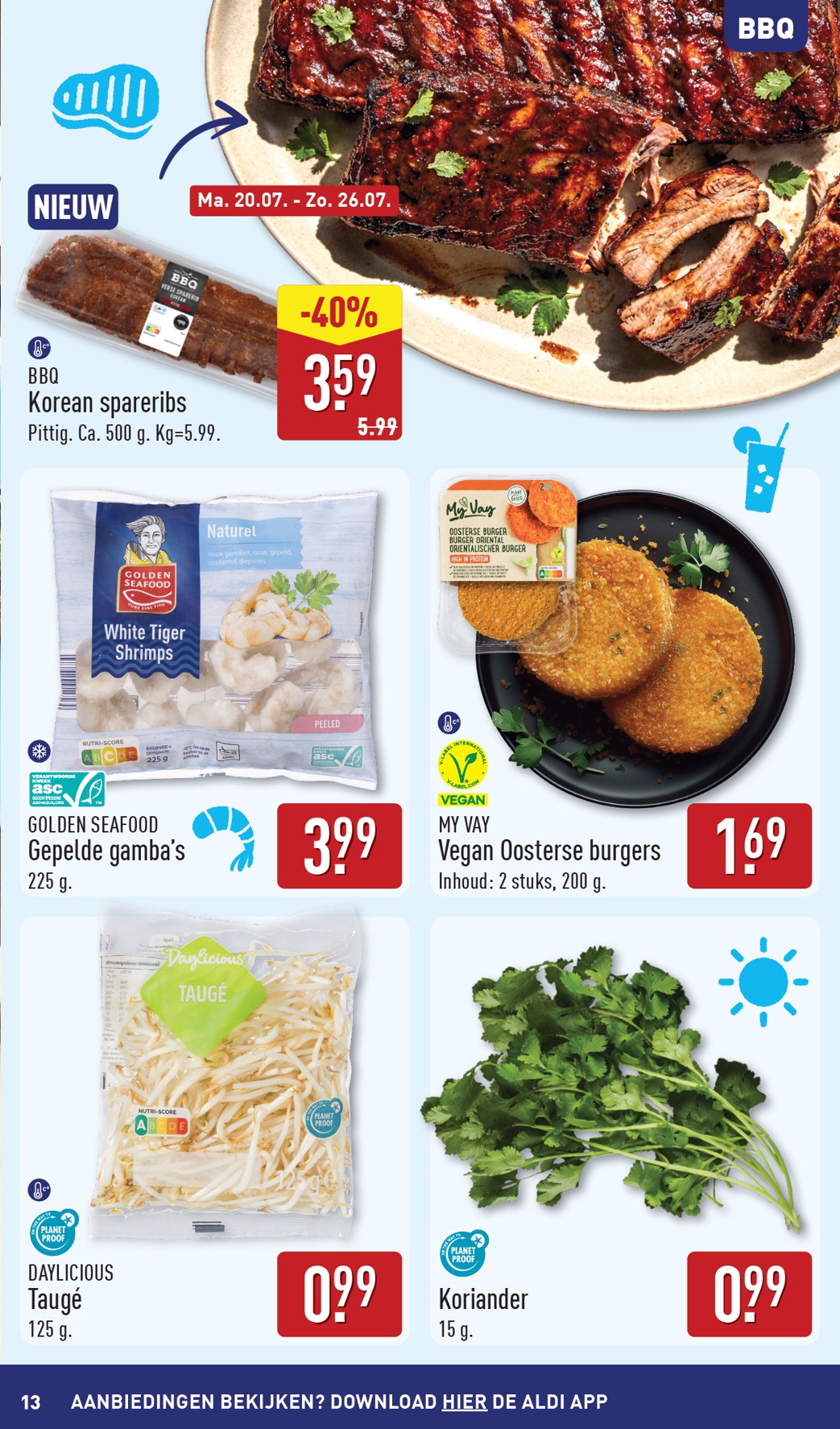 aldi - Huidige ALDI - Buiten eten special folder geldig van maandag 20-07-2026 tot zondag 26-07-2026 - page: 13