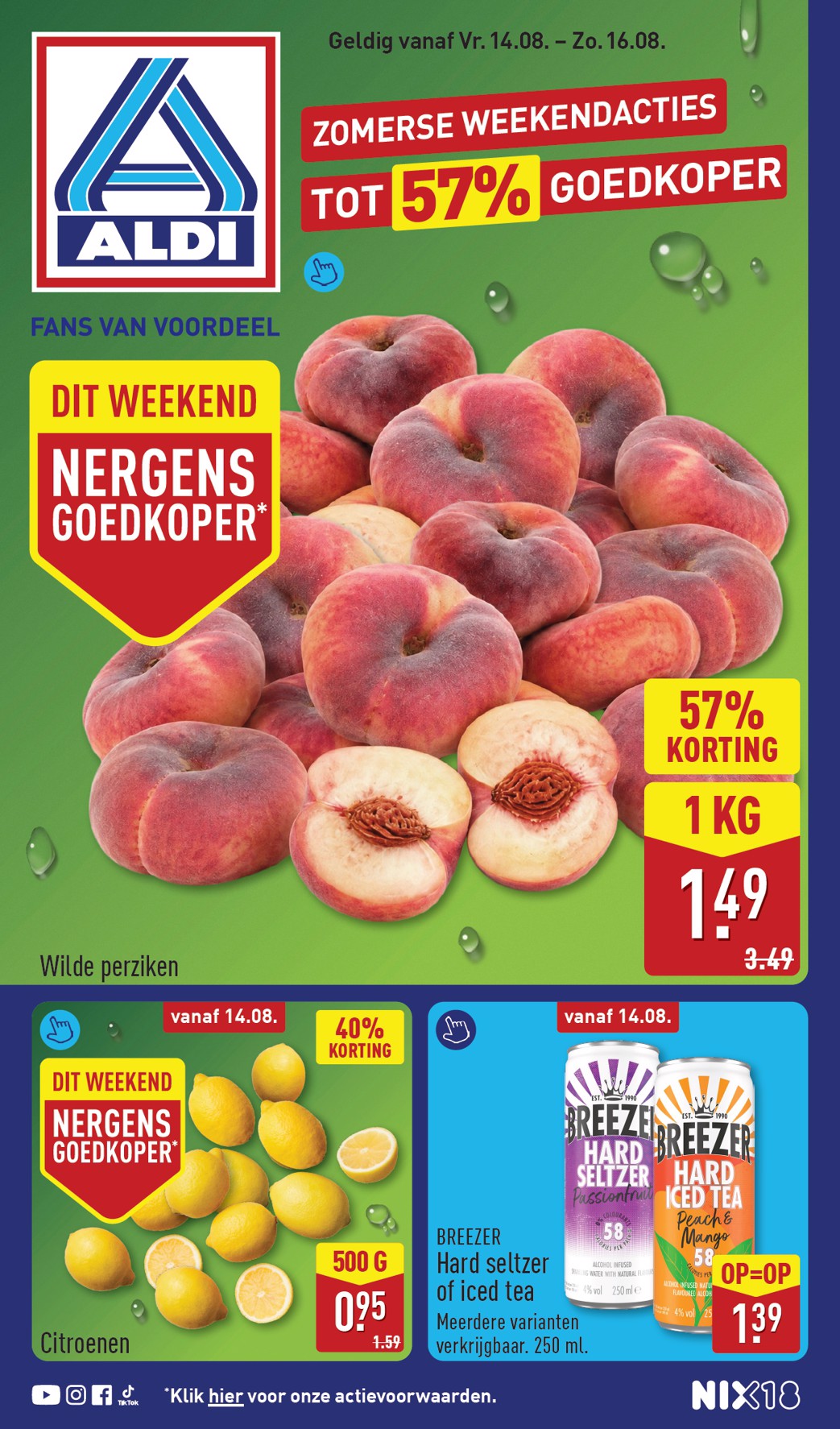 aldi - Huidige ALDI - Weekend folder geldig van vrijdag 14-08-2026 tot zondag 16-08-2026