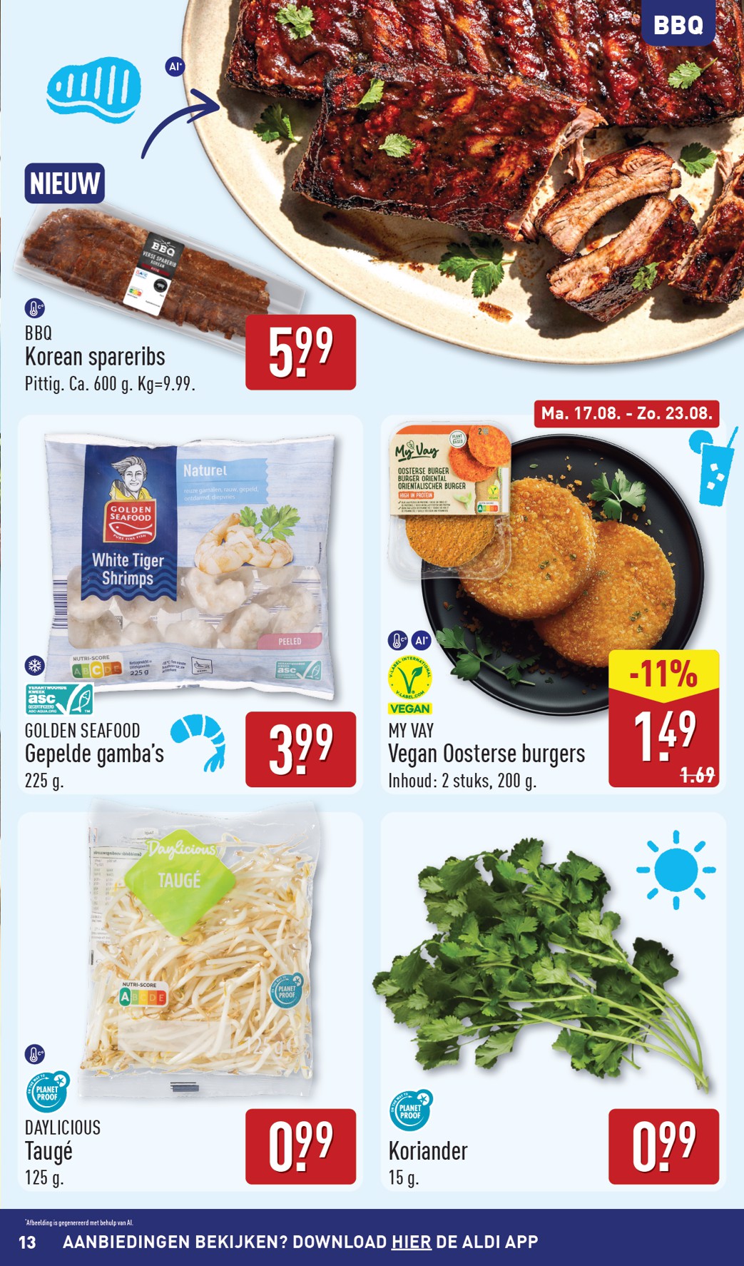 aldi - Huidige ALDI - Buiten eten special folder geldig van maandag 17-08-2026 tot zondag 23-08-2026 - page: 13