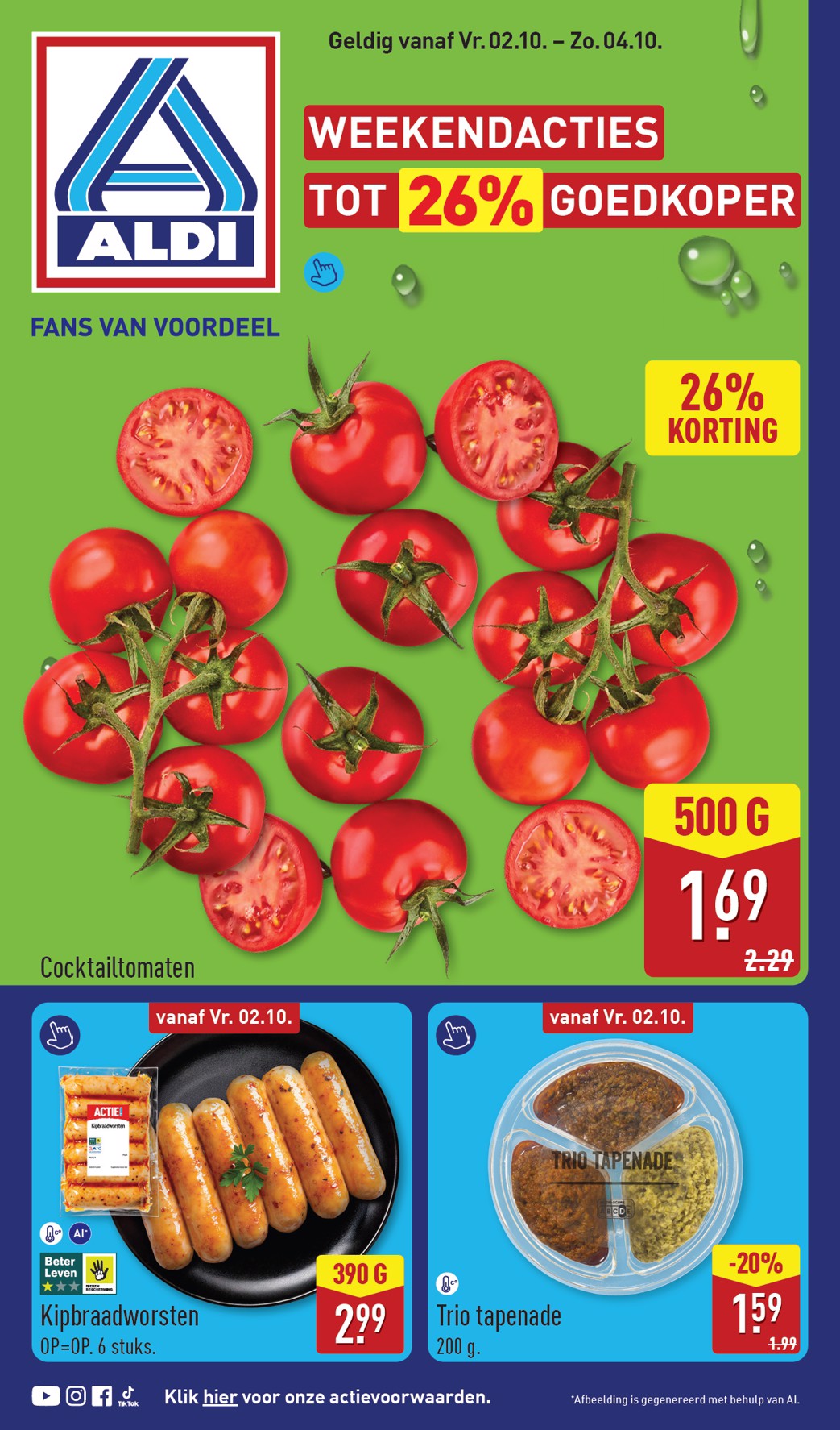aldi - ALDI - Weekend folder voor volgende week van vrijdag 02-10-2026 tot zondag 04-10-2026 - page: 1