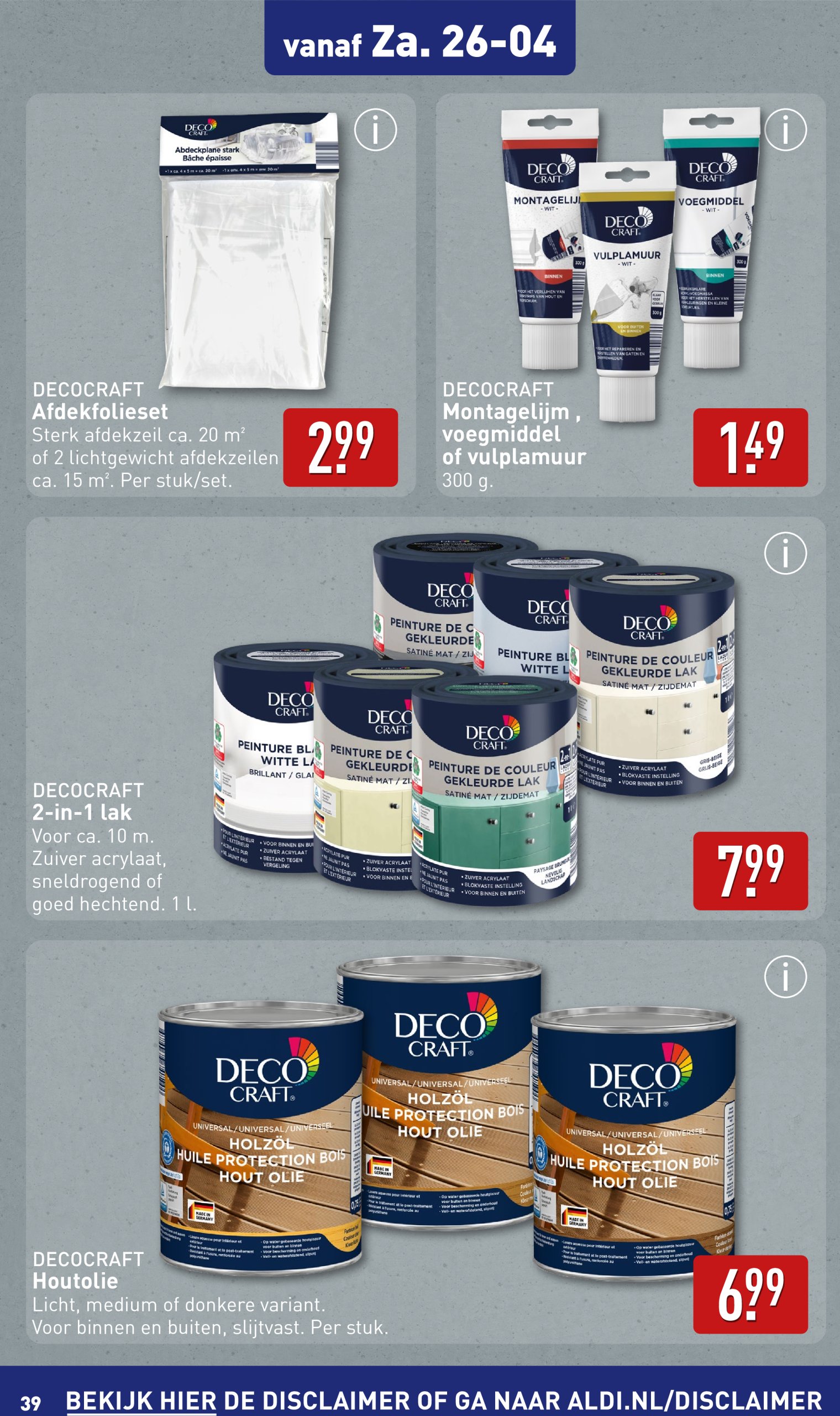 aldi - ALDI folder geldig vanaf 22-04 t/m 27-04 - page: 39 aldi - ALDI folder geldig vanaf 22-04 t/m 27-04 - page: 39