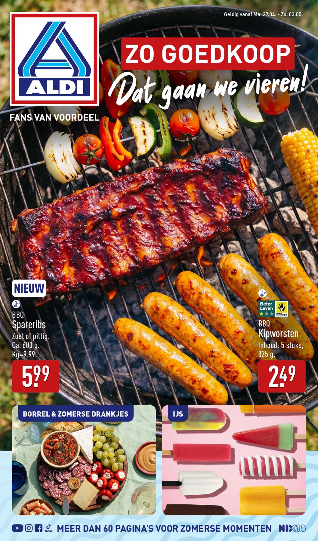 aldi - Huidige ALDI - Buiten eten folder folder geldig van maandag 27-04-2026 tot zondag 03-05-2026