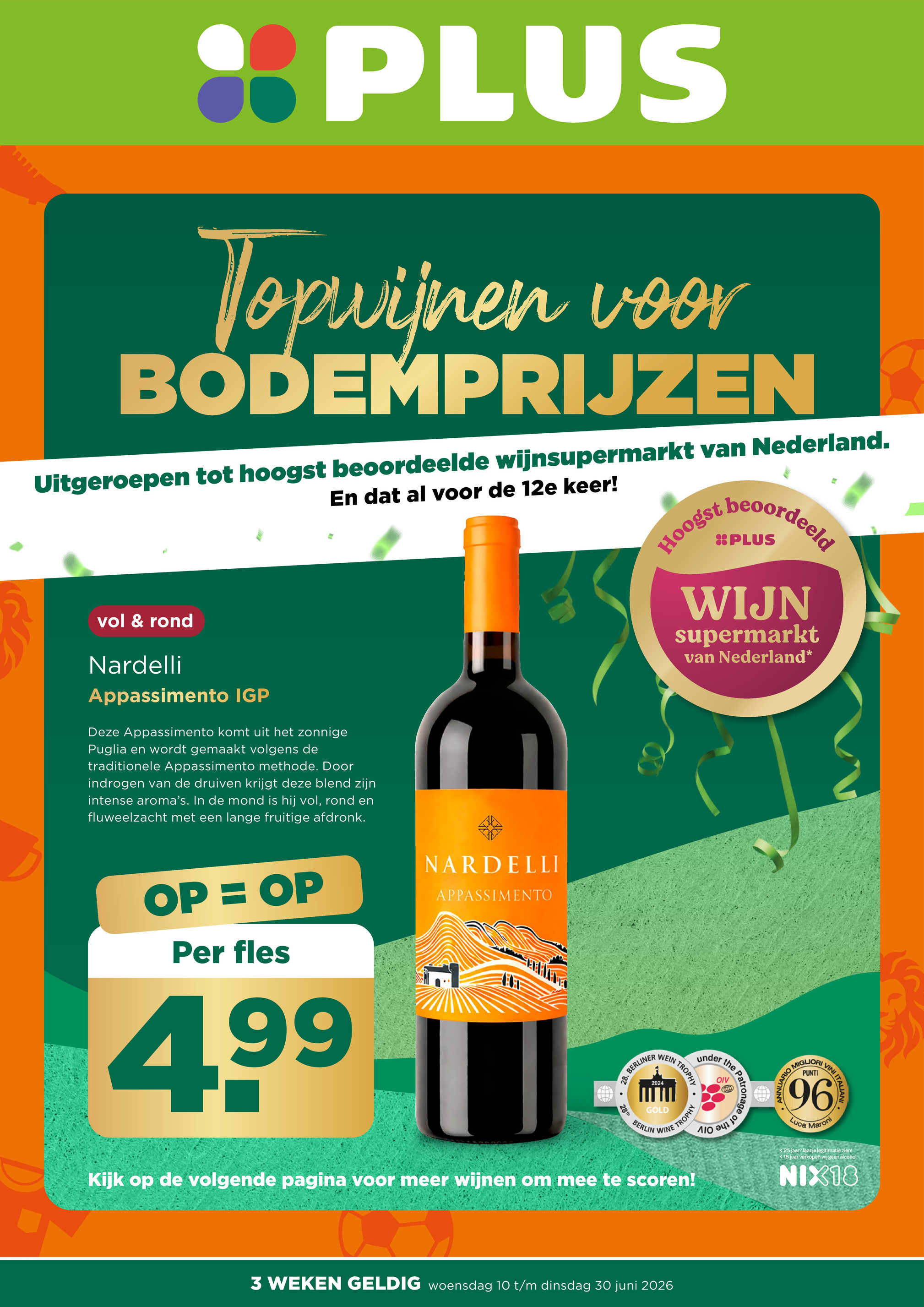 plus - PLUS - Drankenfolder folder voor volgende week van woensdag 10-06-2026 tot dinsdag 30-06-2026