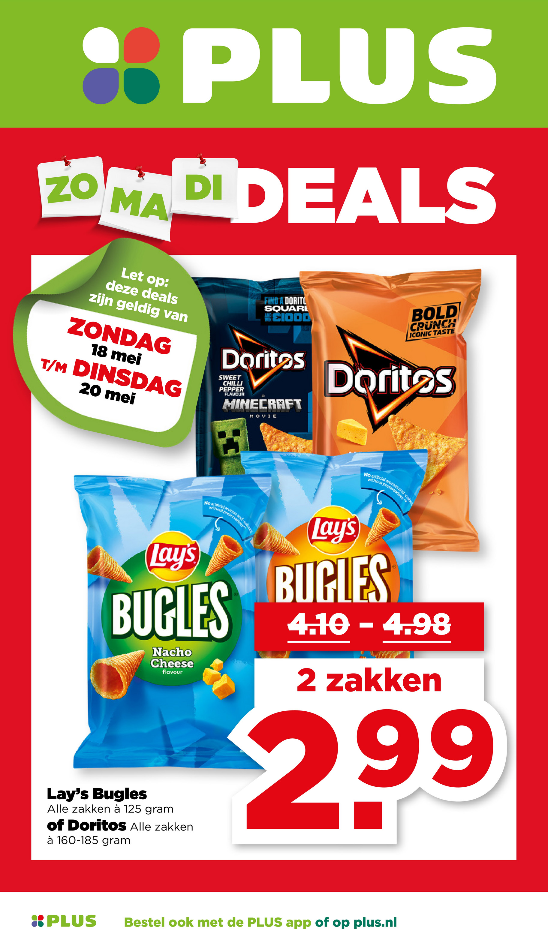 plus - PLUS - Zondag, Maandag, Dinsdag deals folder geldig vanaf 18-05 t/m 20-05 - page: 1