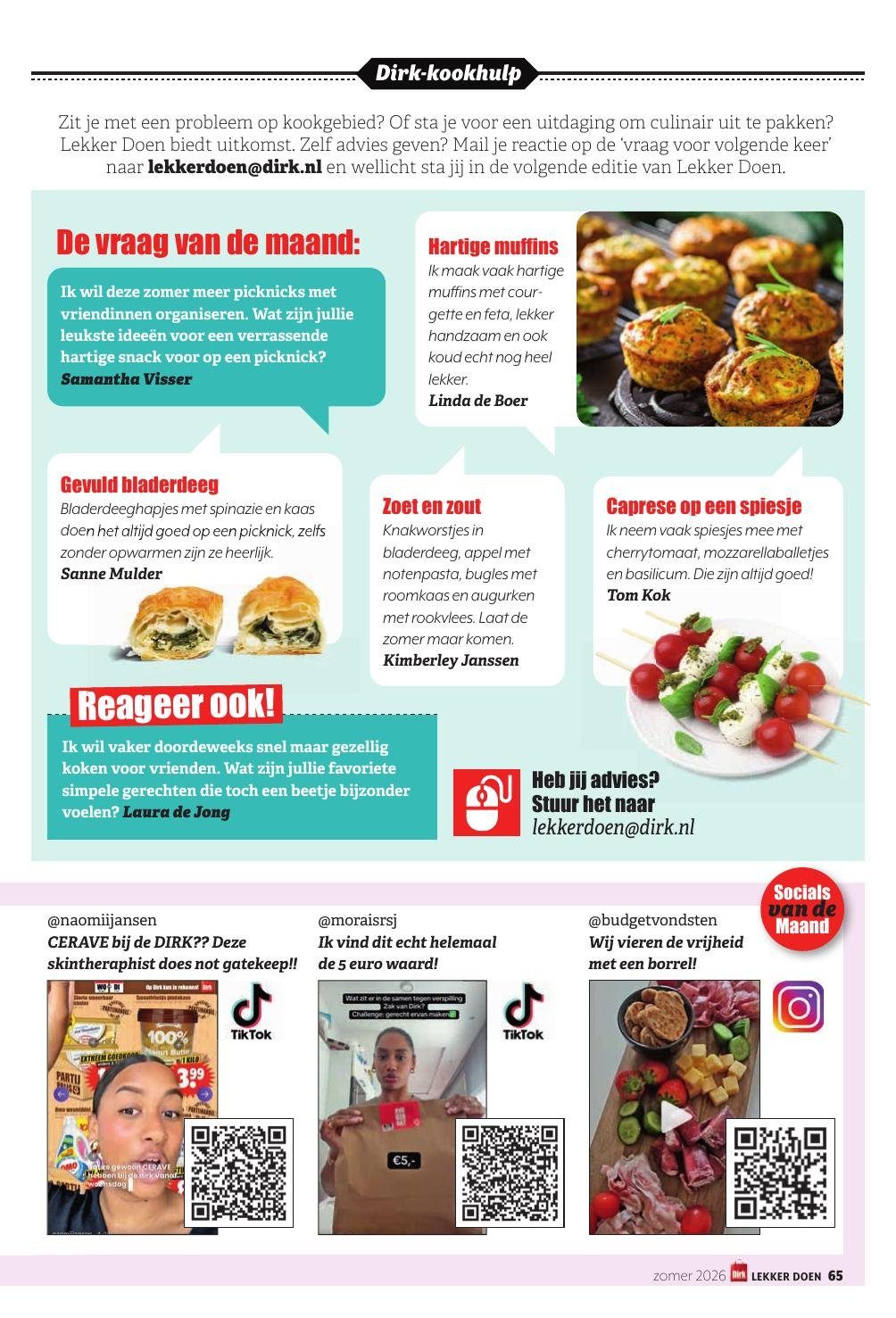 dirk - Huidige Dirk - Lekker Doen lente 2026 folder geldig van maandag 01-06-2026 tot dinsdag 30-06-2026 - page: 65