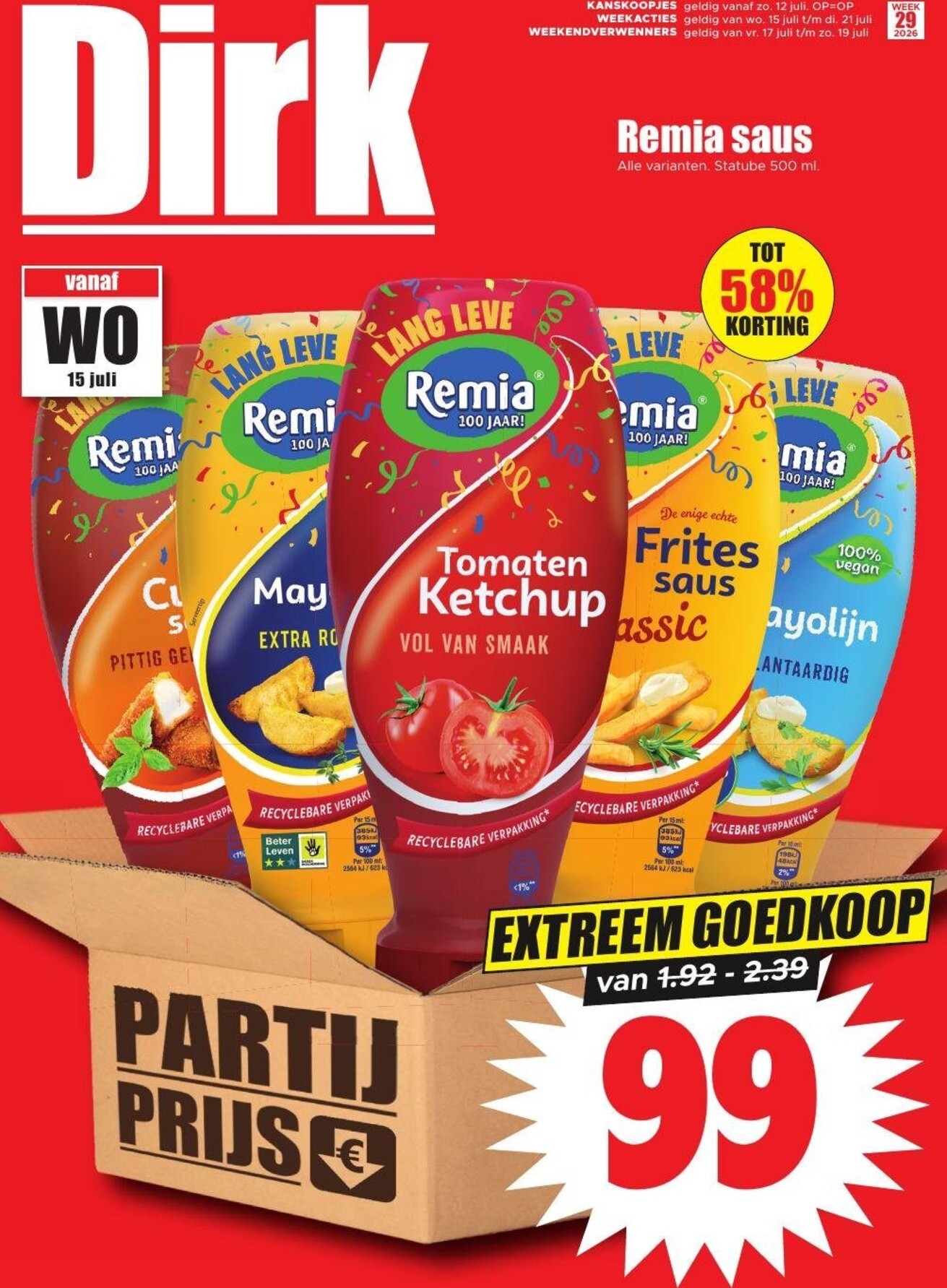 dirk - Dirk folder voor volgende week van woensdag 15-07-2026 tot dinsdag 21-07-2026 - page: 1