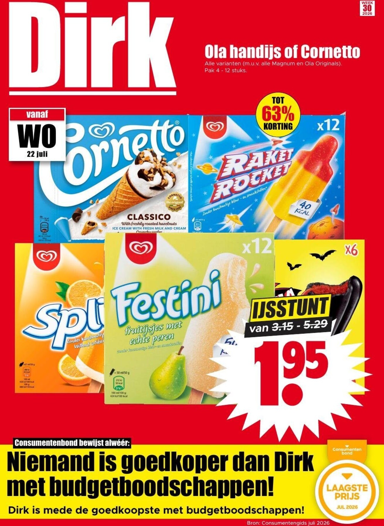 dirk - Dirk folder voor volgende week van woensdag 22-07-2026 tot dinsdag 28-07-2026