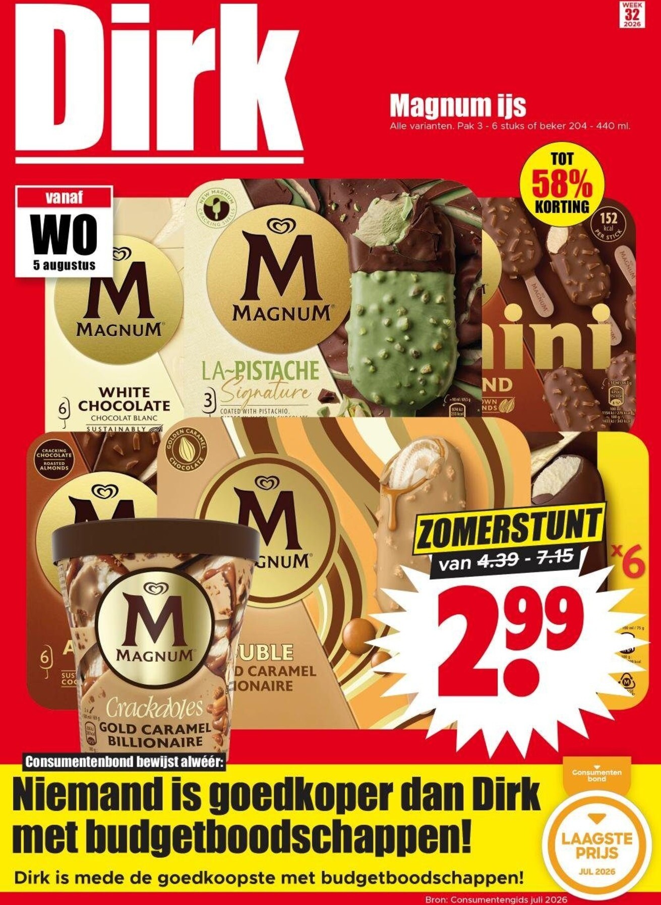 dirk - Toekomstige Dirk folder geldig van woensdag 05-08-2026 tot dinsdag 11-08-2026 - page: 1