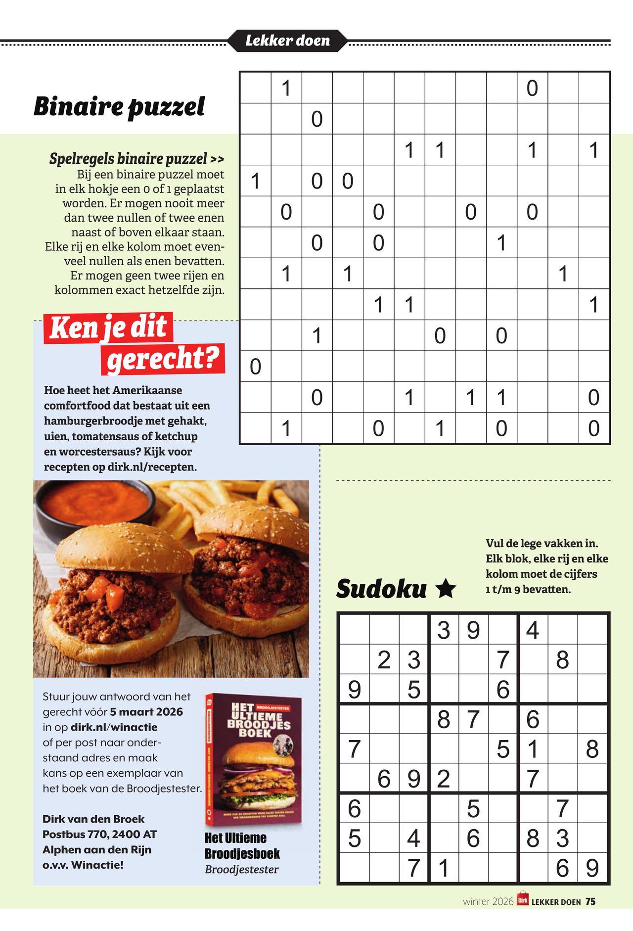 dirk - De Dirk - Lekker Doen winter folder geldig vanaf 01-01 t/m 28-02 - page: 75