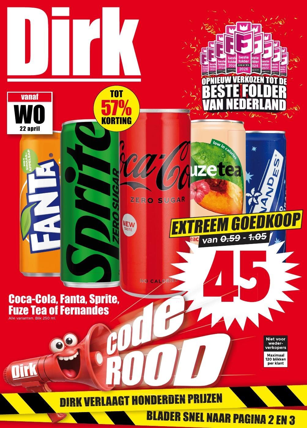 dirk - Huidige Dirk folder geldig van woensdag 22-04-2026 tot dinsdag 28-04-2026