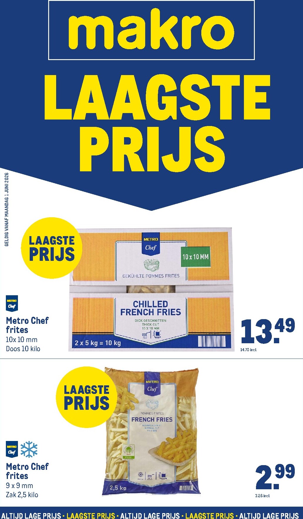 makro - Huidige Makro - Laagste prijs folder geldig van zondag 01-02-2026 tot zondag 07-06-2026
