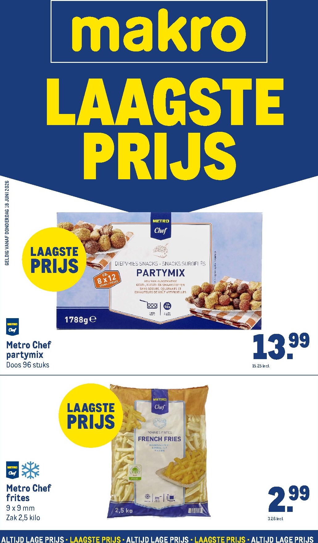 makro - Huidige Makro - Laagste prijs folder geldig van vrijdag 05-06-2026 tot donderdag 18-06-2026
