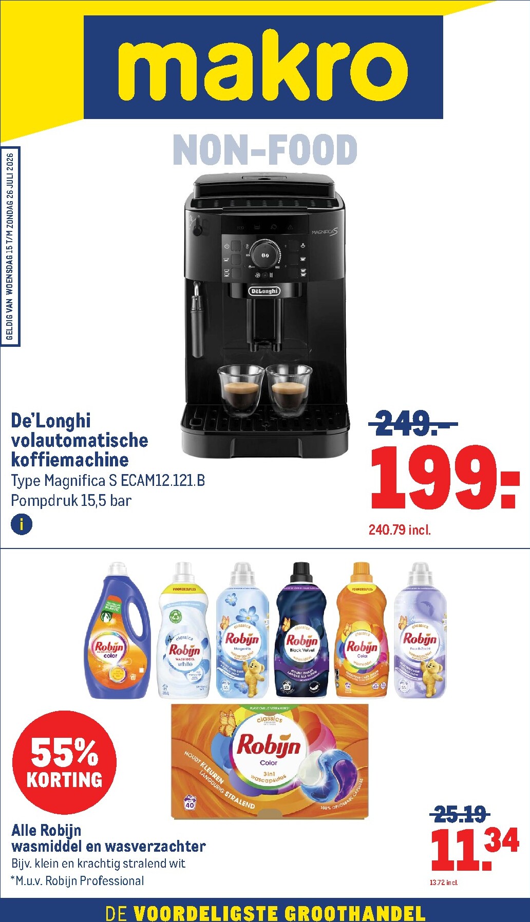 makro - Huidige Makro - Non Food folder geldig van woensdag 15-07-2026 tot zondag 26-07-2026