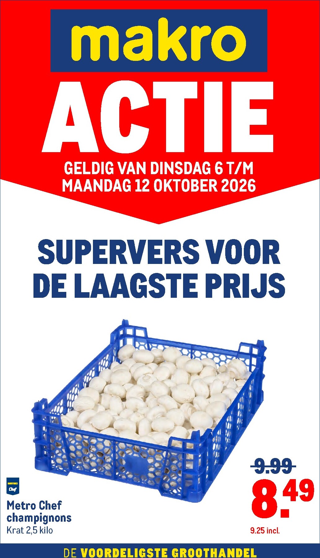 makro - Huidige Makro - Versdeals folder geldig van dinsdag 06-10-2026 tot maandag 12-10-2026