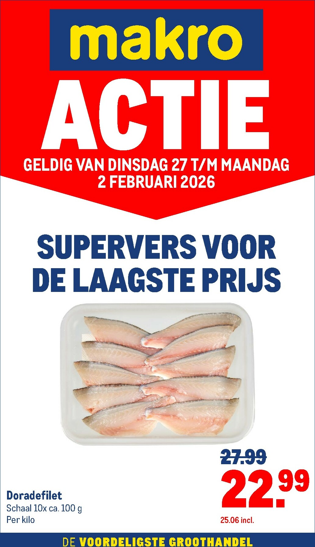 makro - De Makro - Versdeals folder geldig vanaf 27-01 t/m 02-02 - page: 1