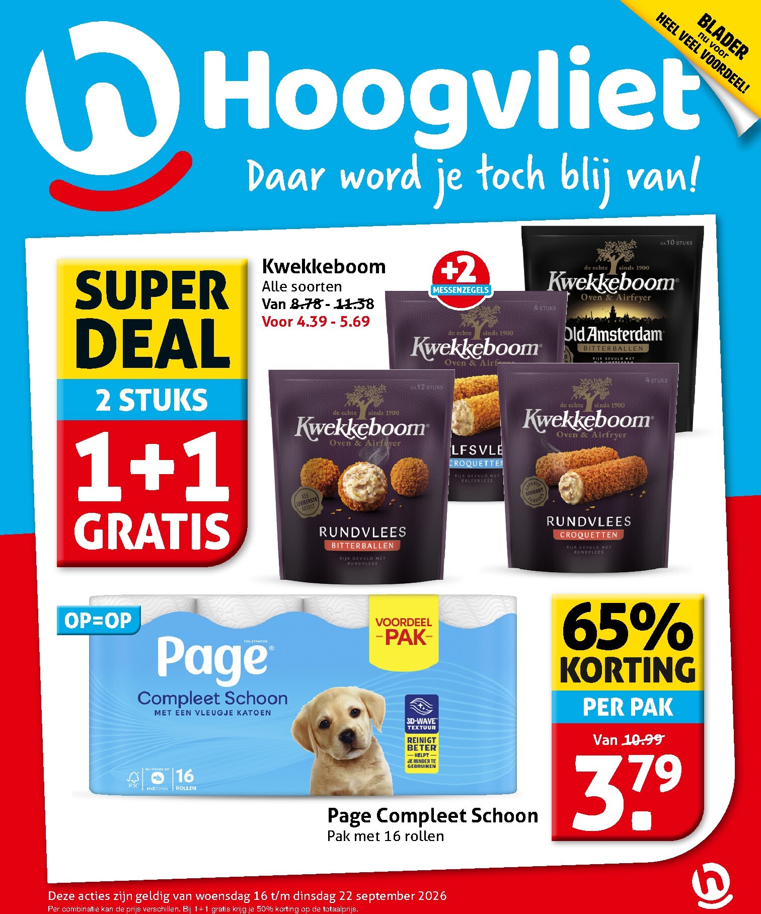 hoogvliet - Huidige Hoogvliet folder geldig van woensdag 16-09-2026 tot dinsdag 22-09-2026 - page: 1