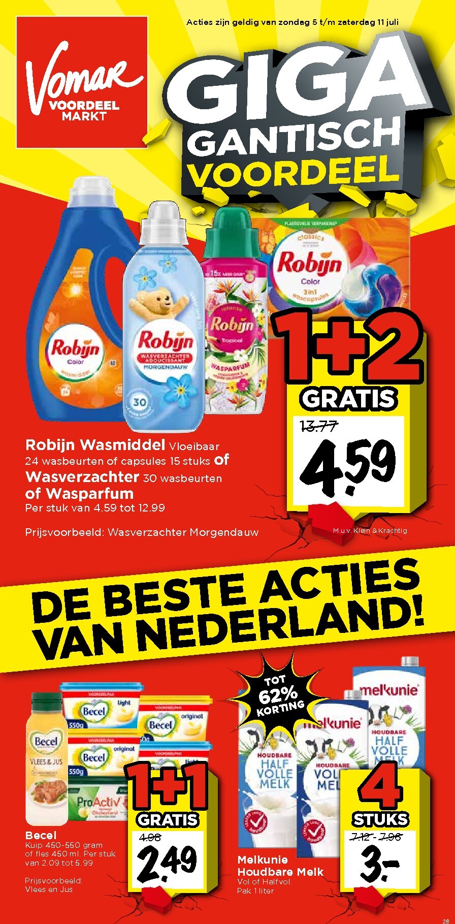 vomar - Vomar - Online weekfolder week 28 folder voor volgende week van zondag 05-07-2026 tot zaterdag 11-07-2026 - page: 1