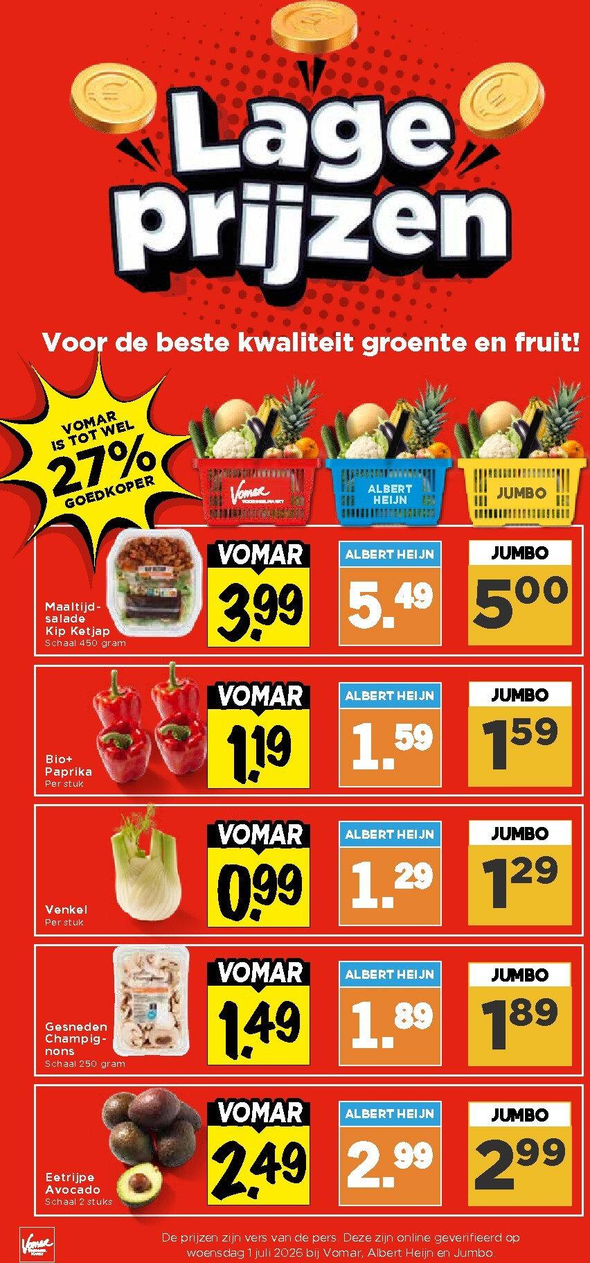 vomar - Huidige Vomar - Weekendfolder folder geldig van donderdag 09-07-2026 tot zaterdag 11-07-2026 - page: 27