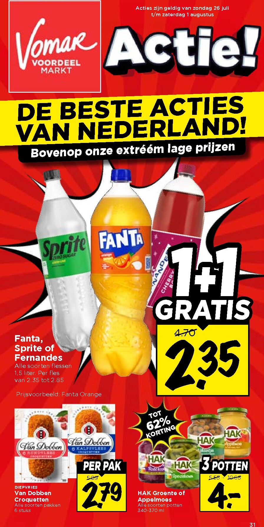 vomar - Vomar folder voor volgende week van zondag 26-07-2026 tot vrijdag 31-07-2026