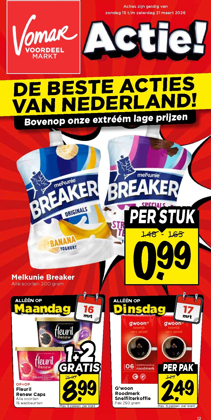 vomar - De Vomar folder geldig vanaf 15-03-2026 t/m 21-03-2026